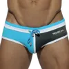 Mens Swim Shorts Sexy Men Swimwear Gay Man Patchwork Bikini Swimsuit Low Rise Swimming Briefs Swim Wear Board Shorts