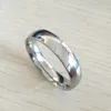 Classique mâle véritable argent 18 carats plaqué or blanc 6 mm titane acier femmes hommes bague de mariage de qualité supérieure ne se fanent pas les amoureux de mariage Je298q