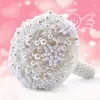 Perles De Luxe Bouquet Artificiel À La Main Cristal Ivoire Broche Bouquet 2018 Nouveaux Fleurs De Mariage Bouquets De Mariée221h