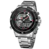 Hohe Qualität! 2024 NEUE Forsining Herrenuhr Vogue Chronograph Alarmfunktion LED-Anzeige Auto-Datum Online-Sport-Armbanduhren Farbe Schwarz