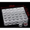 Wholesale-1PC Rectangle Acrylic Clear Beads Display Storage Transparent Compartments Organizers Cases Covers Boxs Container W/Lid