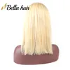 VENTE 613 perruque cheveux humains Bob perruques pleine dentelle Blonde peut être teint coupe courte naturel droit 10 pouces 12 pouces BellaHair