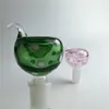 Bol en verre bol de verre 14 mm 18 mm Pipes d'eau en verre pour gréement d'huile Bongs en verre rose vert bleu noir coloré coloré pyrex en verre bols