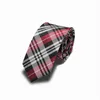 Cravatta a griglia Cravatta a righe 10 colori 145 * 6 cm Jacquard per la festa di nozze da uomo Festa del papà Regalo di Natale TNT gratuito Fedex