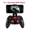 Telecomando senza fili Bluetooth 3.0 T3 Gamepad Controller Gaming Telecomando per Tablet PC Smartphone Android con supporto