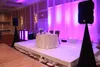 DHL Bruiloft Gordijn Achtergronden Bruiloft Stage Decoraties Backdrop Wedding Props Satin Drape Wall Coversing Chiffon White Wedding Backdrop