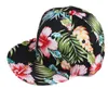 Flor Snapback Hat Cap Floral Print Gorra de béisbol 3 colores Envío gratis Envío gratis