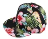 Flower Snapback Hat Cap Floral Print Baseball Cap 3 Colors 2596