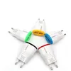 Butterfly Pattern 5V 1.0A Real 2 Ports USB-väggladdare Adapter för smart telefon 5 Färg 100PCS / Lot
