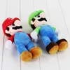 Super Bros Stand LUIGI Plush Soft Doll Stuffed Toys 10inch for kids gift Free Shipping8525536
