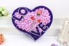 Venda quente frete grátis (1 caixa) agradável 99 pcs sabão flor forma de coração amor estilo rosa flor handmake papel rose sabão