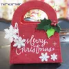 Noel Hediye çanta sahne orname Sevimli çocuklar Üst şeker çanta kar tanesi yıldız kalp Noel süslemeleri şeker hediye 5 ürün seçmek için