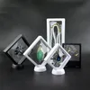 4pcs / mycket husdjur transparent suspension presentfönster låda ädelsten diamant smycken display stativ hållare smycken förpackning lådor gratis frakt