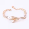 Fine Bridal Simulated Pearl Jewelry Sets For Women Gold Plated Wedding Accessories Crystal Necklace Earrings Bracelet Ring Set