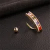 Антиаллергическая нержавеющая сталь Кнопка Belly Rings 18K Желтое Позолоченное Кристалл Пирсинг Женщина для Женщин Падение Доставка