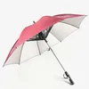 Red Creative LongHandle Summer Umbrella with Fan Cooling Down Umbrella UV Sunscreen Umbrella60973768742050