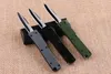 mini Key buckle knife aluminum T6 green black carton fiber plate double action Folding Knives gift knife xmas knife Free shipp