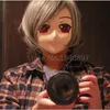 Traje kigurumi rosto cosplay silicone meia cabeça máscaras olhos cor pode personalizado anime japonês papel kigurumi kig máscara artesanal