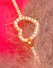 Heart Gold Crystal Bracelet For Women Love Charm Bangle Fashion New Korean Style Hot Sale Free Shipping