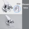 Surface Mounted Brass Shower Faucet Valve In Wall Chrome Hot and Cold Taps Shower Switch Angle Valve