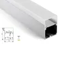 100 x 1m uppsättningar / mycket ny ankomst LED aluminiumprofil och stor U-form LED-extrudering med strömförvaring för upphängning eller hängande ljus