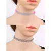 Nouveau ras du cou de tatouage rétro fait main multistyle stretch femmes sexy ligne élastique vintage collier punk ensemble de bijoux cadeau