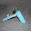 Glow in dark silicone smoking pipe water pipe silicone hand pipes bong mini hookah oil rig DHL free shipping