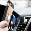 360 Rotate Ring Holder Cover Case For iPhone 8 7 Plus TPU Silicone +PC Car Phone Case For iPhone 6 5 Back Cover
