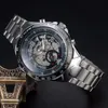 SEWOR Brand Relogio Automatico Maskulino Edelstahlband Skelett Uhren Uhr Herren Mode mechanische Armbanduhren S18318v2554351