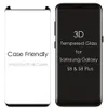 0,18mm 3D-krökt fullt limthärdat glasskärmskydd för Samsung Galaxy S21 Ultra S20 S10 Not20 Plus S9 S8 Note9 Note8 Fingeravtryck Lås upp Ingen hålfilm