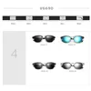 Unisex Retro Aluminum Magnesium Veithdia Sunglasses Polarized Mirror Vintage Outdoor Eyewear Accessories Sun Glasses Oculos de sol 6690