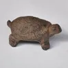 10 Stücke Mini Kleine Gusseisen Schildkröte Rustikale Metall Schildkröte Figur Statue Papier Gewicht Hausgarten Hof Rasen Dekoration Ornamente Tier