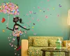 Butterfly Fairy Girl Wall Sticker avtagbar PVC -konstdekaler för barn sovrum vardagsrummet lekrum studie barnkammare julklappar7151917