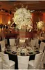 Gratis verzending 6 stks / partijen kristal bruiloft middelpunt bloemstand / 100cm hoge / 25cm diameter hoge bruiloft kroonluchter