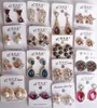 10 paires / lot mélange style mode boucles d'oreilles clou pour cadeau artisanat bijoux boucle d'oreille EA019 271B