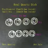 25mm/22mm OD Quartz Dish Bowl Smoking Pipes Tools Tillbehör för Banger Titanium Domeless Hookahs Nail Oil Rigs Glass Vatten Bongs