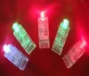 SXI 100PCS / LOT LED Laser Finger Ljus Partihandel Små drag på / av Non Vattentät belysning Dekorativ för Party / Bar / Club