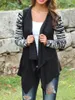 Новые ацтеки рукав женщин кардиган женщин длинный асимметричный вязаный свитер случайные кардиганы свитера кондиционер рубашки S-XL