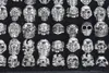 Oversize Gothic Skull sculpté Biker Styles mixtes Lots 50pcs Men039 Antisilver Rings Retro New Jewelry6217911