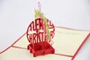 3D hälsningskort Jul hälsningskort Juldekorationer God julkort för Bessing Cards Pop Up Hälsningskort