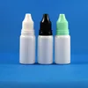 100 Sets/Lot 15ML WHITE Plastic Dropper Bottles With Long Thin Neelde Tips & Tamper Proof Evidence Caps HDPE Store liquids 15 mL