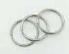 6000pcs Split keychains ring keyring 25mm Key Ring Chain Loop Pocket Photo Clasps Connectors Silver