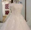 Princess QuinceAneraドレス肩のアップリケスパンコールの女の子Pageant Gowns Frotents when bound back when bow back celebrity Prom Dress