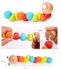 Natural Wood Child Childres Toy Children039s Learning Educational Toys Wood Caterpillar Dolls Children Funny Toys Baby Intelligen4453905