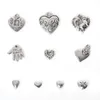 Gratis verzending Nieuwe 2016 nieuwe 155 stks zinklegering hart hangers charm gemengde antieke verzilverde charmes metalen sieraden bevindingen voor DIY Making