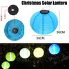 Light Up Halloween pumpkin outdoor solar lantern lamps waterproof 10in 8in 6in white RGB Color chinese lanterns Hallowmas paper lantern