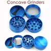 Concave Grinders Herb Grinder Smoking 40/50/55/63mm 4 Layers Metal Crushers Zinc Alloy Tabacco in stock Sharpstone Crusher