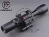 2017 nouvelle portée de fusil tactique 412X50EG avec holographique 4 réticule vue Laser rouge Combo Airsoft vue Hunting8345493