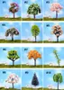 100 stks Mix Kunstmatige Mini Bomen Wilgen Sakura Fairy Garden Miniaturen Mini Terraria Figurines voor Tuin Decoratie Groothandel