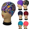 Bonnets de bain en Nylon et Spandex pour hommes et enfants, plusieurs couleurs et designs, élastiques, taille libre, couleur aléatoire